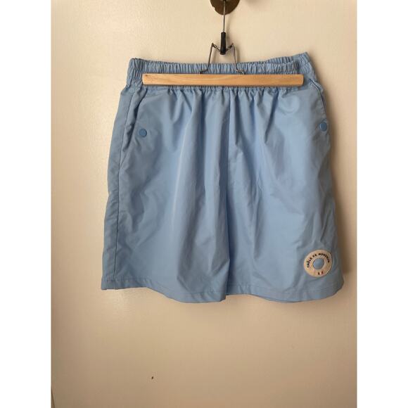 DROLE DE MONSIEUR Logo Patch Shorts in Blue - Picture 3 of 10